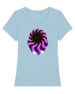Psychedelic Man  Tricou mânecă scurtă guler larg fitted Damă Expresser