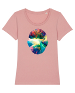 Psychedelic Man  Tricou mânecă scurtă guler larg fitted Damă Expresser