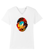 Psychedelic Man  Tricou mânecă scurtă guler V Bărbat Presenter