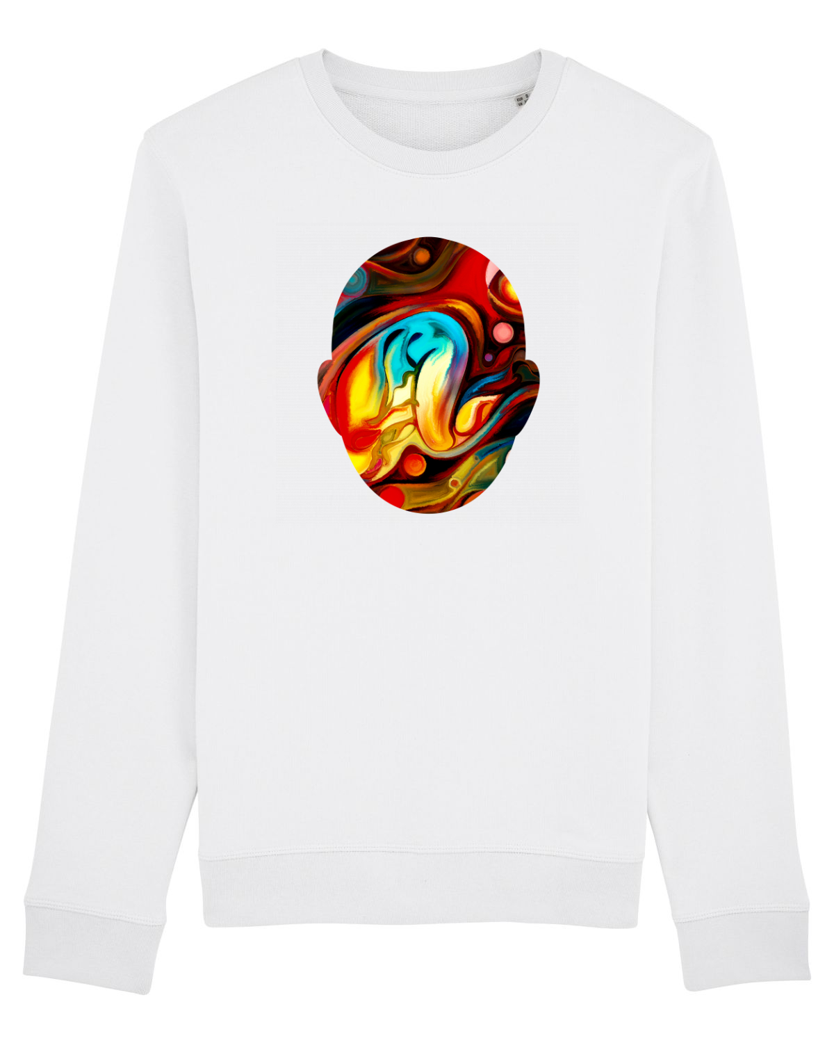 Bluză mânecă lungă Unisex Rise White