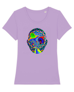 Psychedelic Man  Tricou mânecă scurtă guler larg fitted Damă Expresser