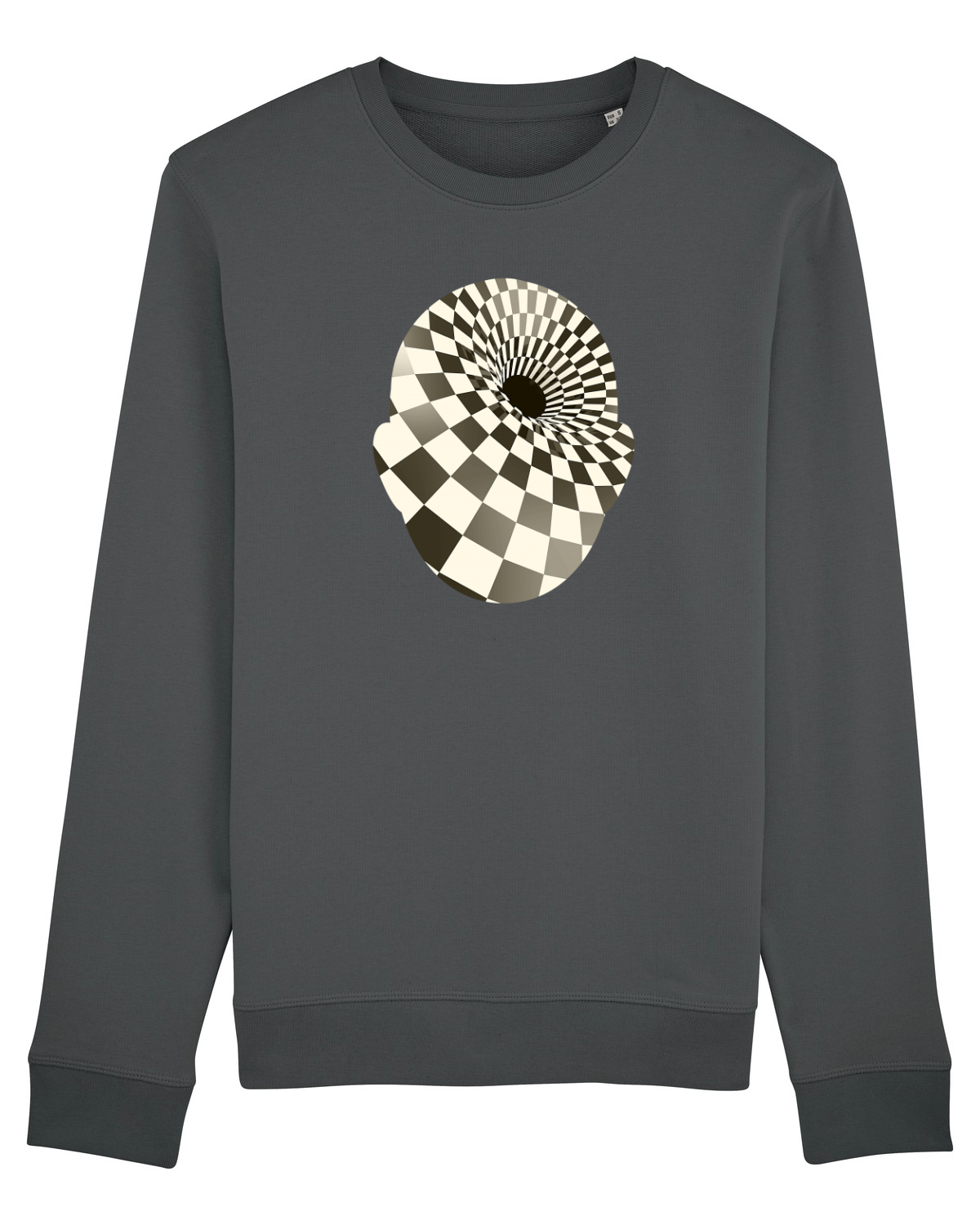 Bluză mânecă lungă Unisex Rise Anthracite