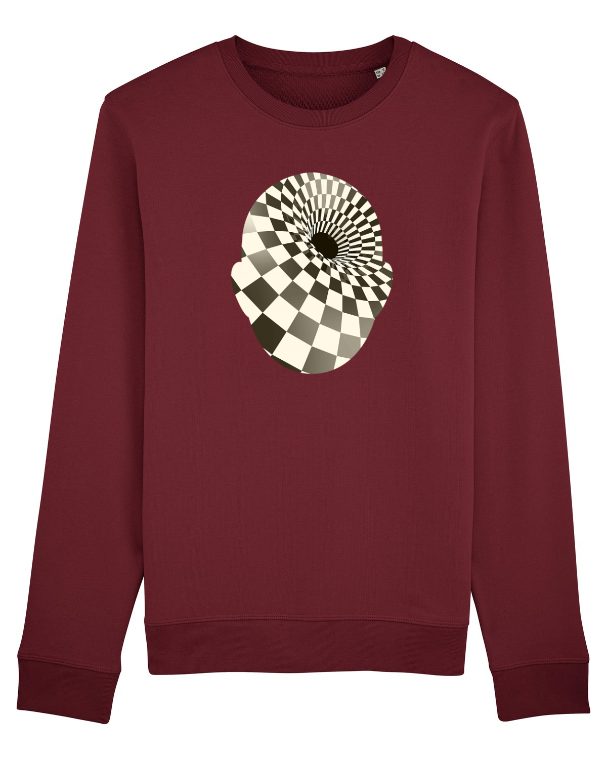 Bluză mânecă lungă Unisex Rise Burgundy