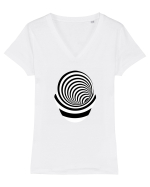 Psychedelic Man  Tricou mânecă scurtă guler V Damă Evoker
