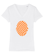 Psychedelic Man  Tricou mânecă scurtă guler V Damă Evoker