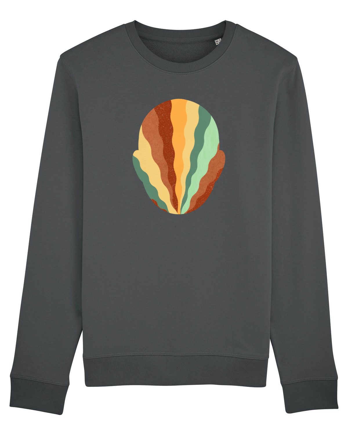 Bluză mânecă lungă Unisex Rise Anthracite