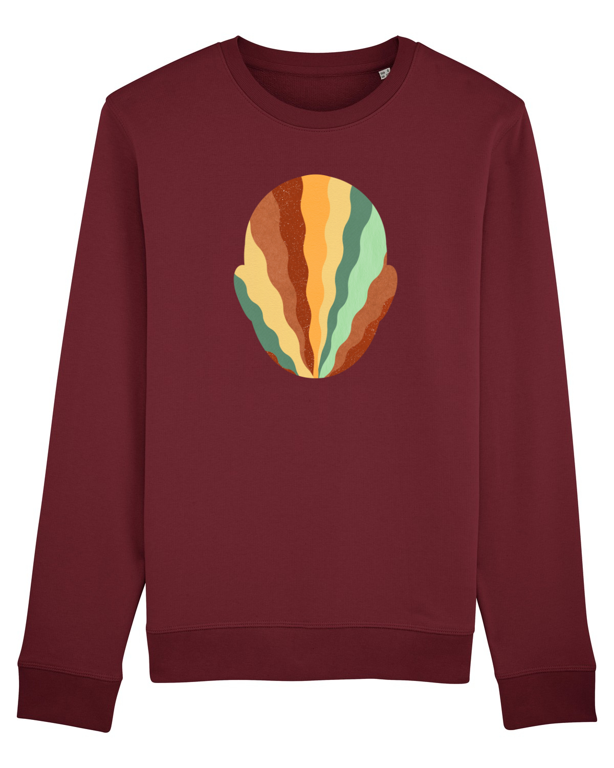 Bluză mânecă lungă Unisex Rise Burgundy
