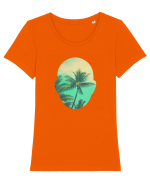 Summer In My Mind Tricou mânecă scurtă guler larg fitted Damă Expresser