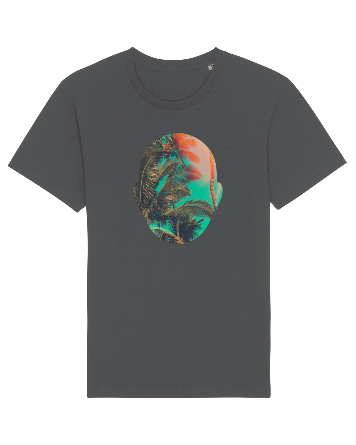 Tricou mânecă scurtă Unisex Rocker Anthracite