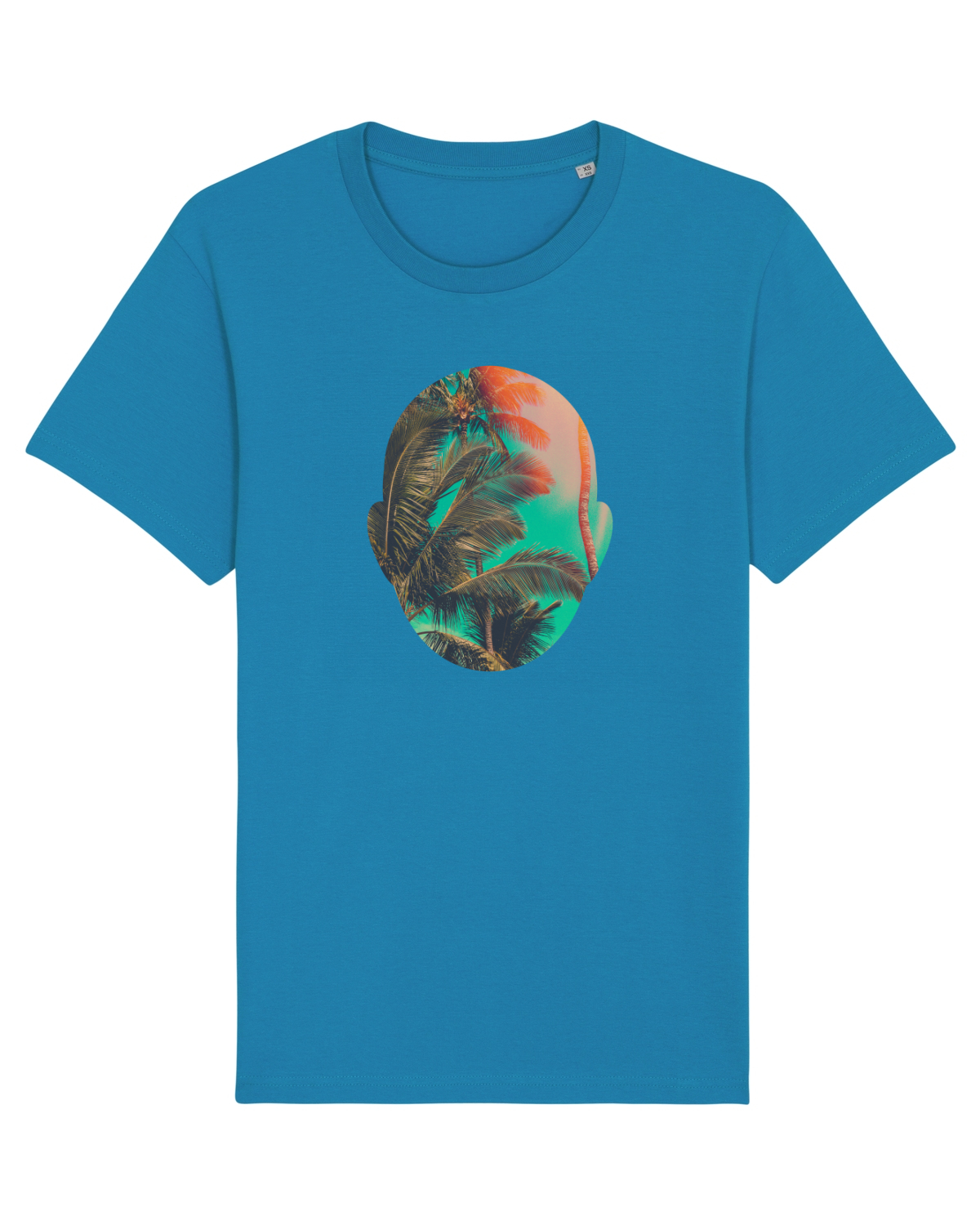Tricou mânecă scurtă Unisex Rocker Azur