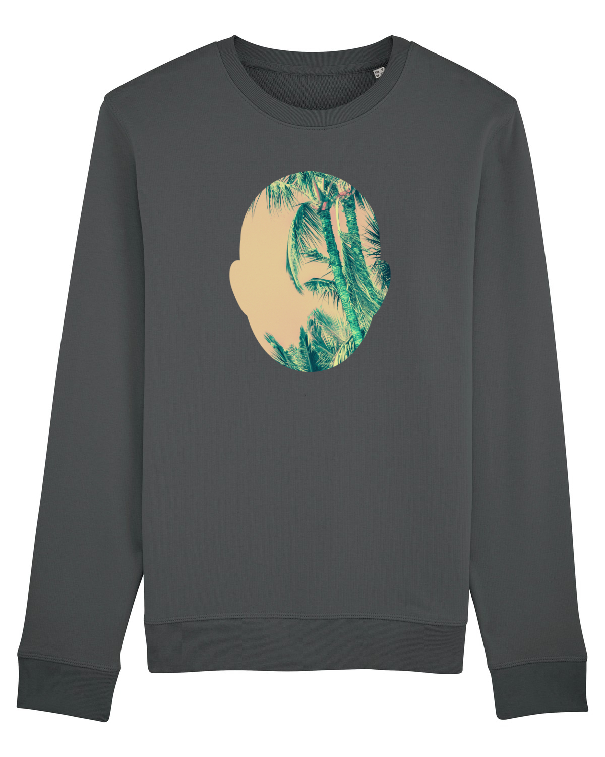 Bluză mânecă lungă Unisex Rise Anthracite