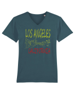 Los Angeles Tricou mânecă scurtă guler V Bărbat Presenter