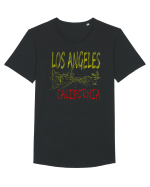 Los Angeles Tricou mânecă scurtă guler larg Bărbat Skater