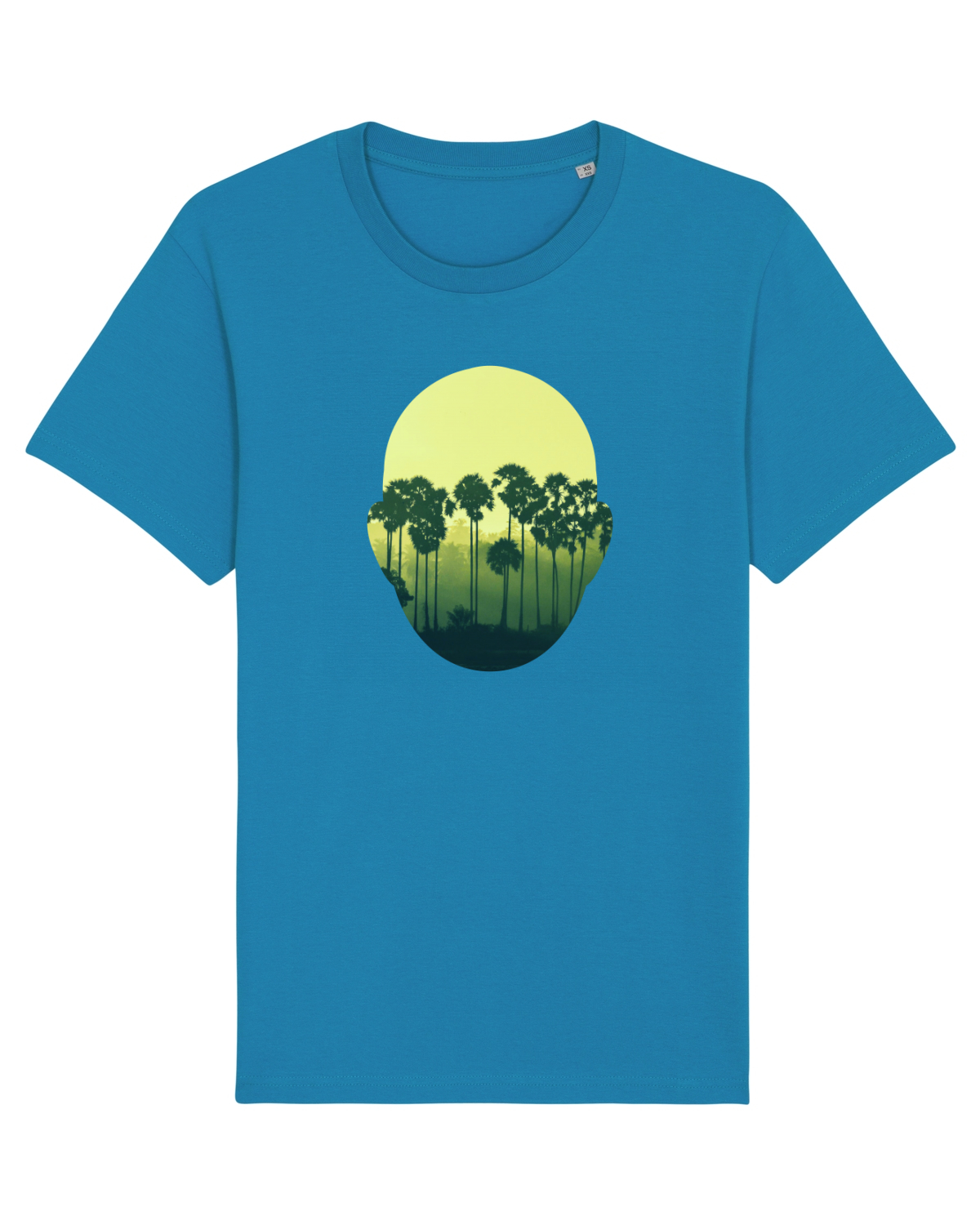 Tricou mânecă scurtă Unisex Rocker Azur