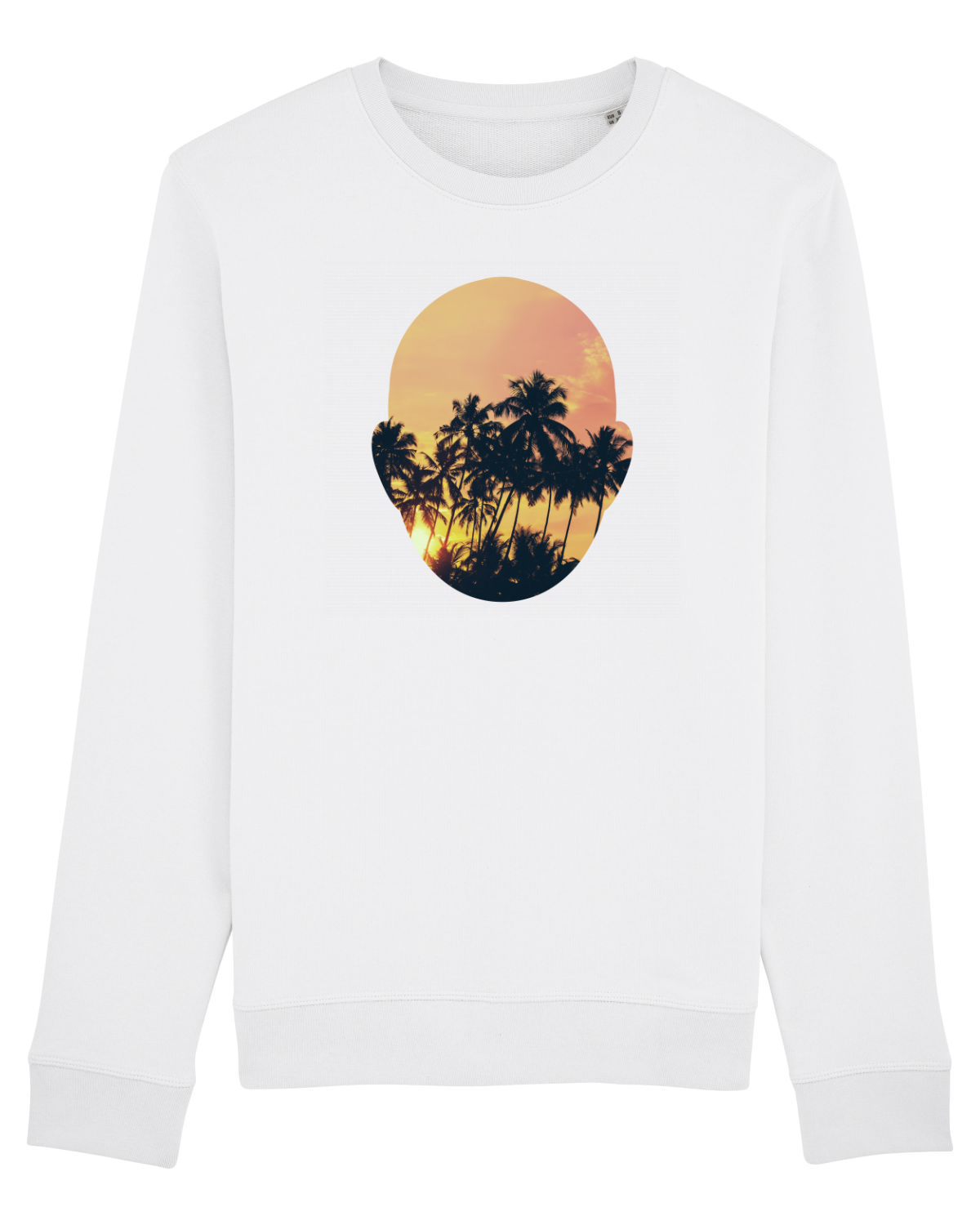 Bluză mânecă lungă Unisex Rise White