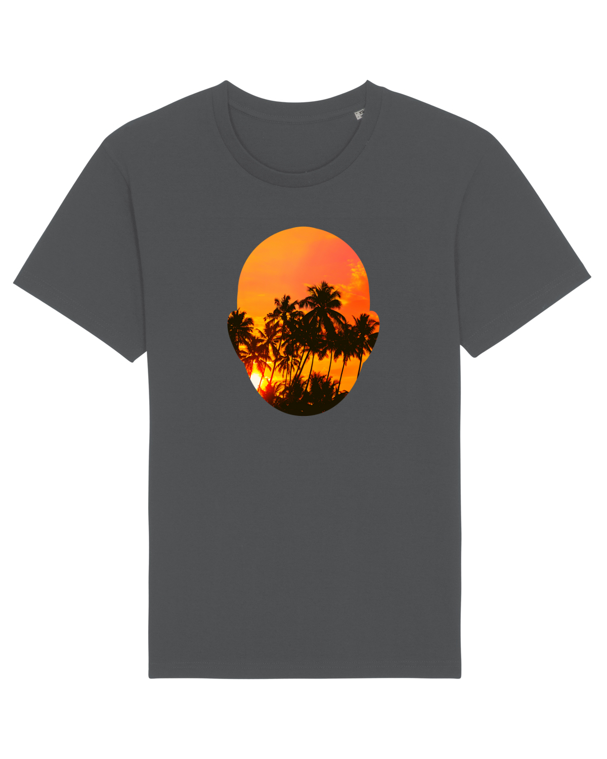 Tricou mânecă scurtă Unisex Rocker Anthracite