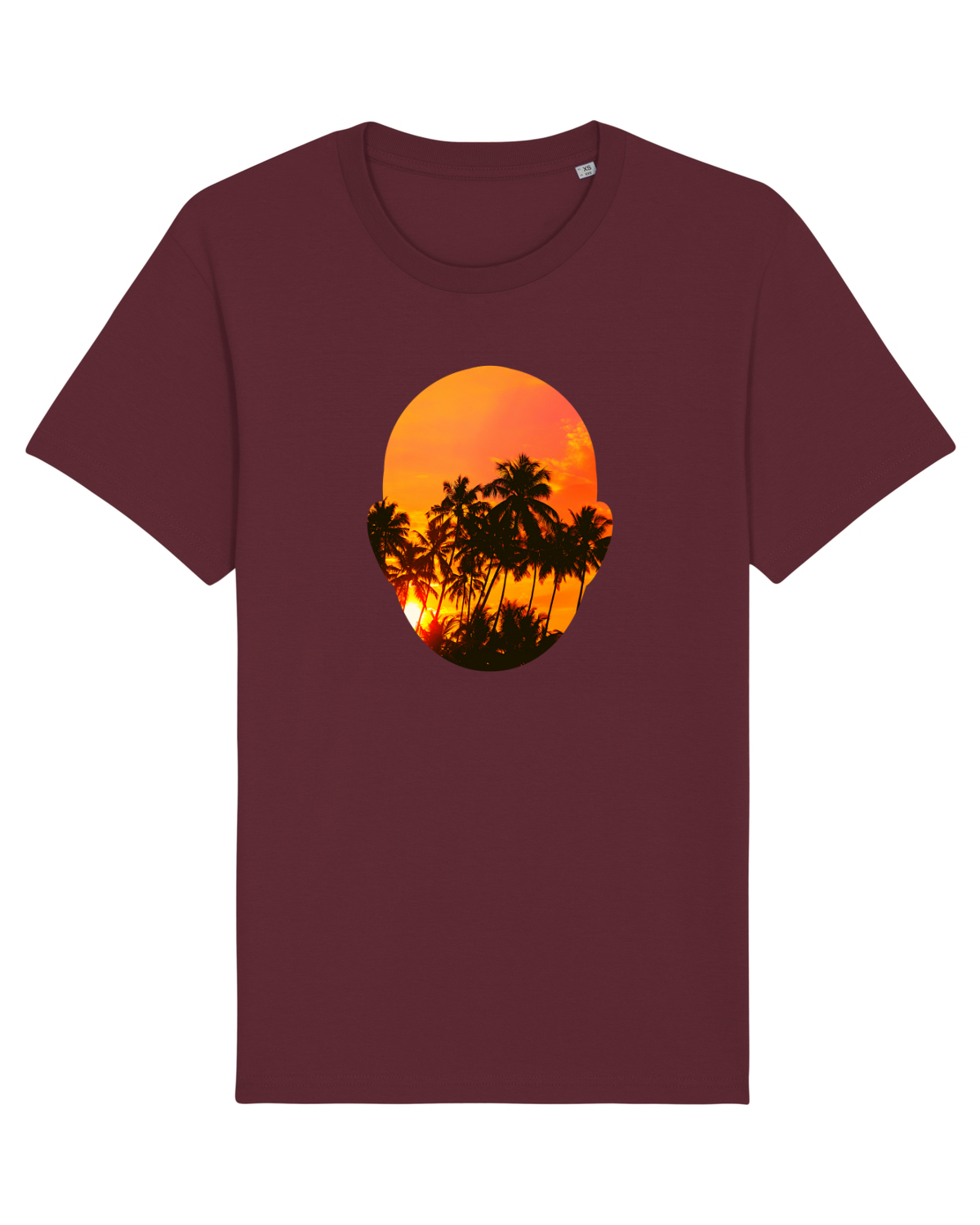 Tricou mânecă scurtă Unisex Rocker Burgundy