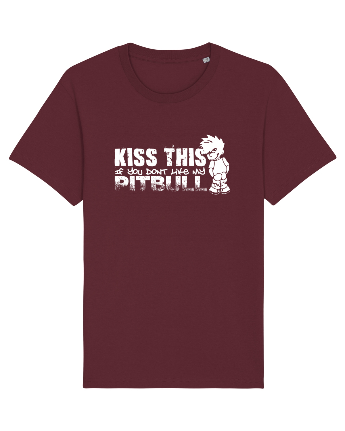Tricou mânecă scurtă Unisex Rocker Burgundy