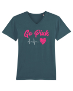 Go Pink Tricou mânecă scurtă guler V Bărbat Presenter