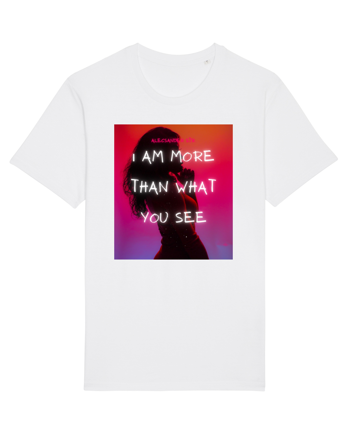 Tricou mânecă scurtă Unisex Rocker White
