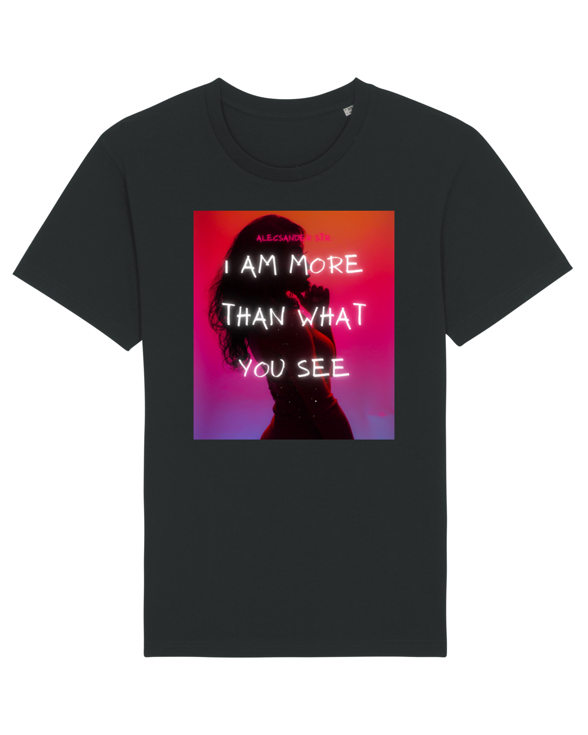 Tricou mânecă scurtă Unisex Rocker Black