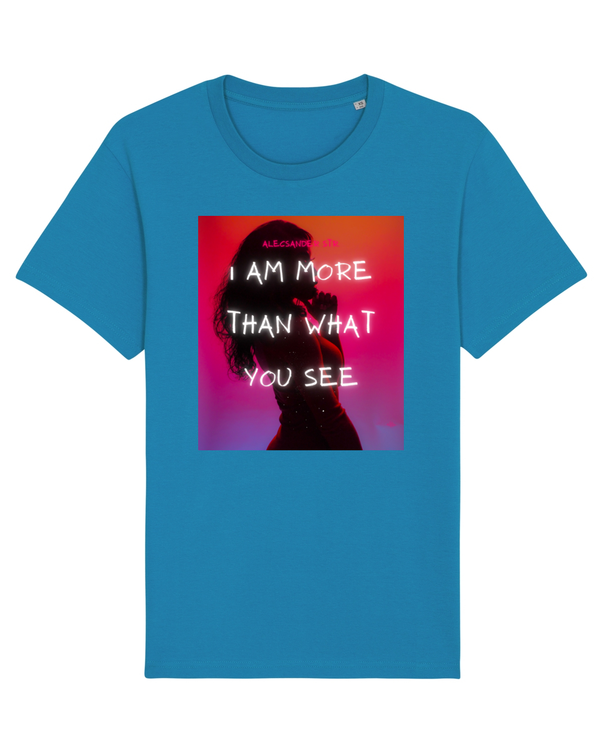 Tricou mânecă scurtă Unisex Rocker Azur