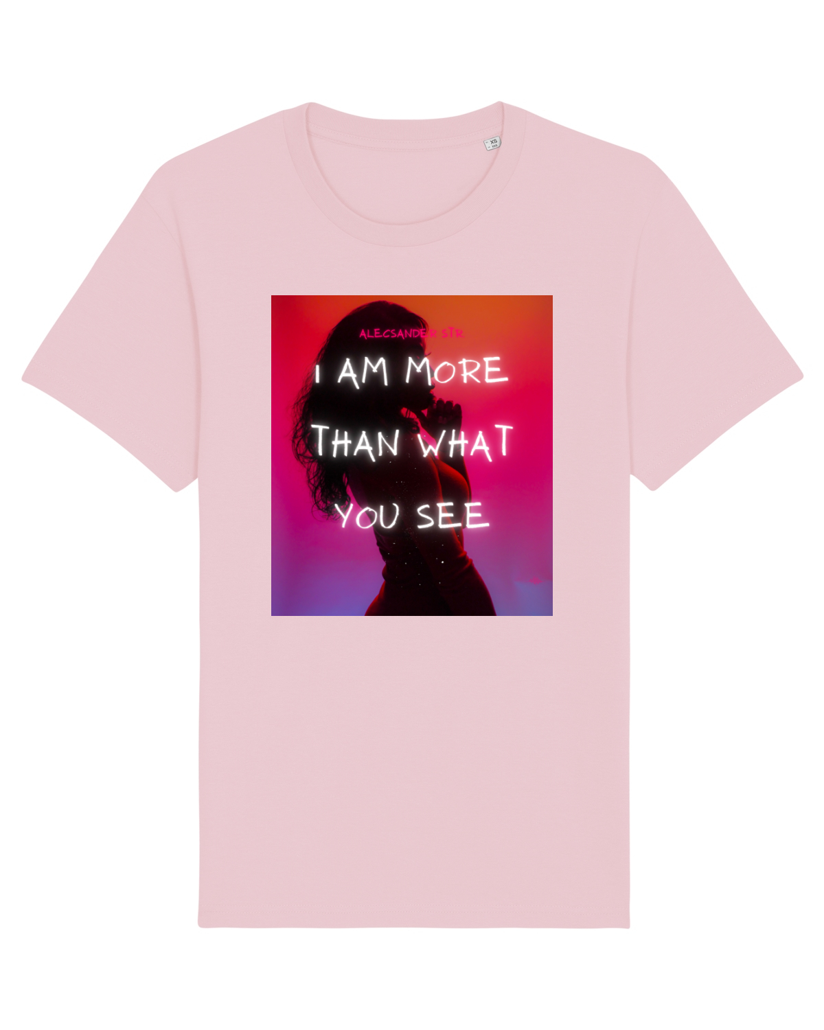 Tricou mânecă scurtă Unisex Rocker Cotton Pink