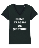 NU NE TRAGEM DE SIRETURI Tricou mânecă scurtă guler V Damă Evoker