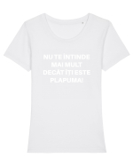 PROVERB Tricou mânecă scurtă guler larg fitted Damă Expresser