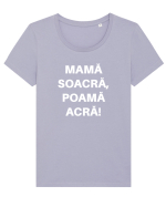 MAMA SOACRA POAMA ACRA Tricou mânecă scurtă guler larg fitted Damă Expresser