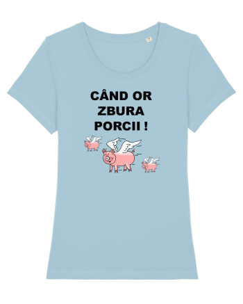 CAND OR ZBURA PORCII Sky Blue