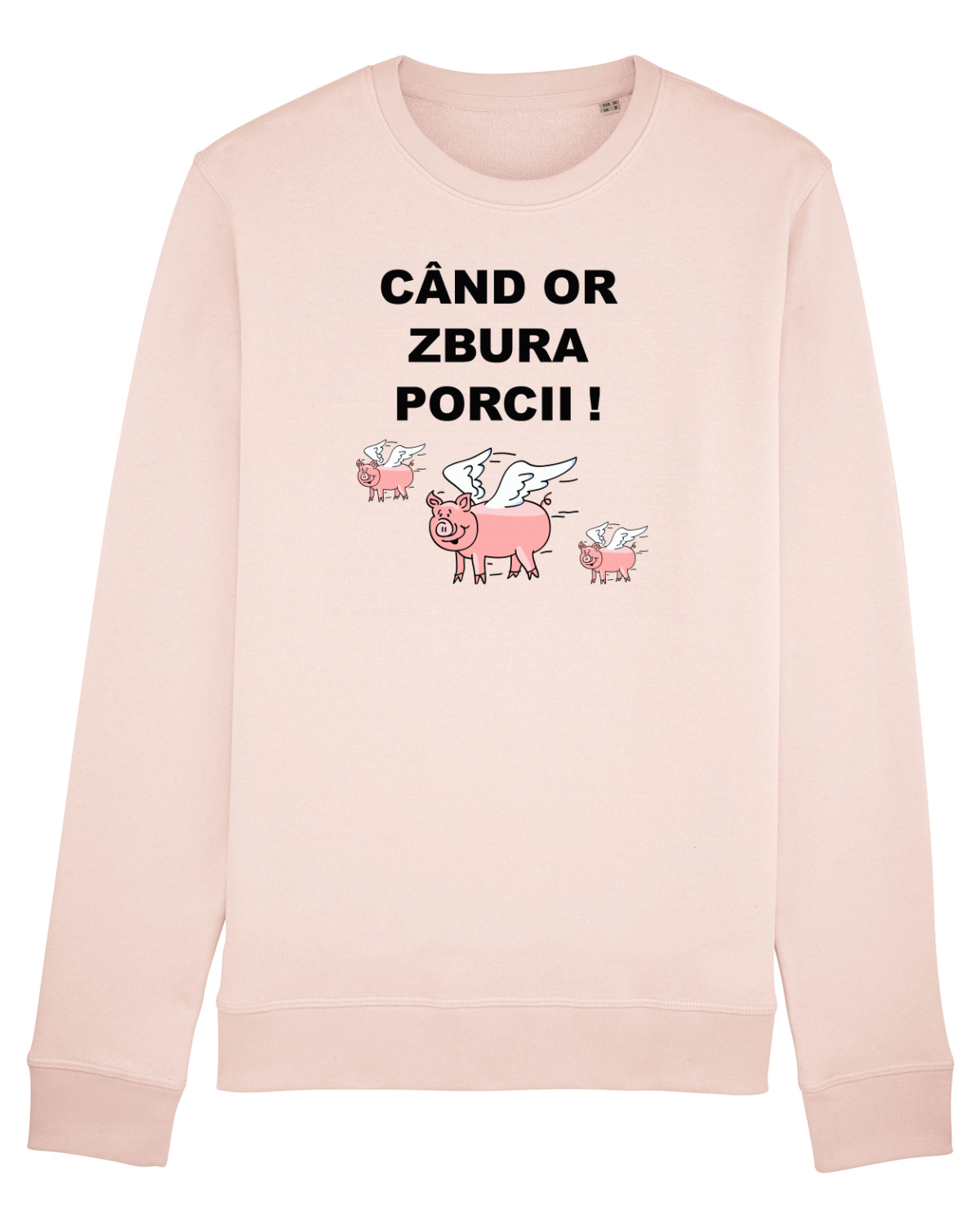 Bluză mânecă lungă Unisex Rise Candy Pink