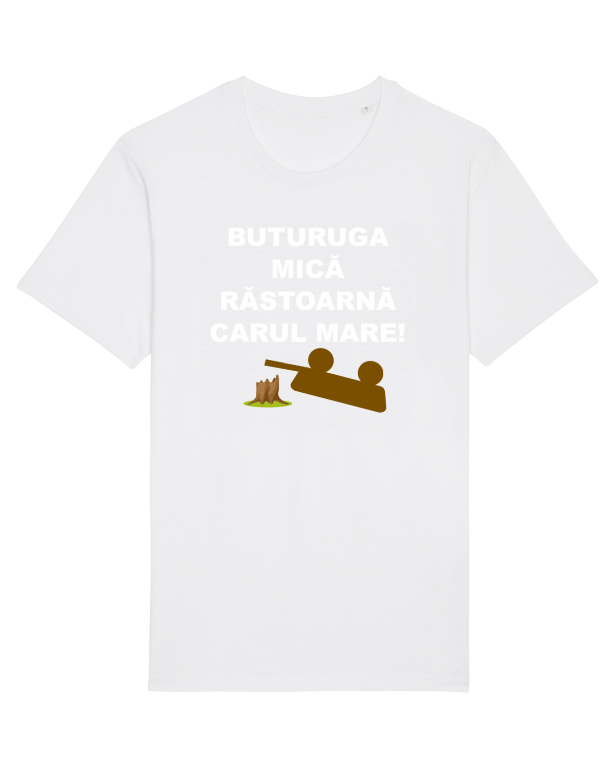 Tricou mânecă scurtă Unisex Rocker White