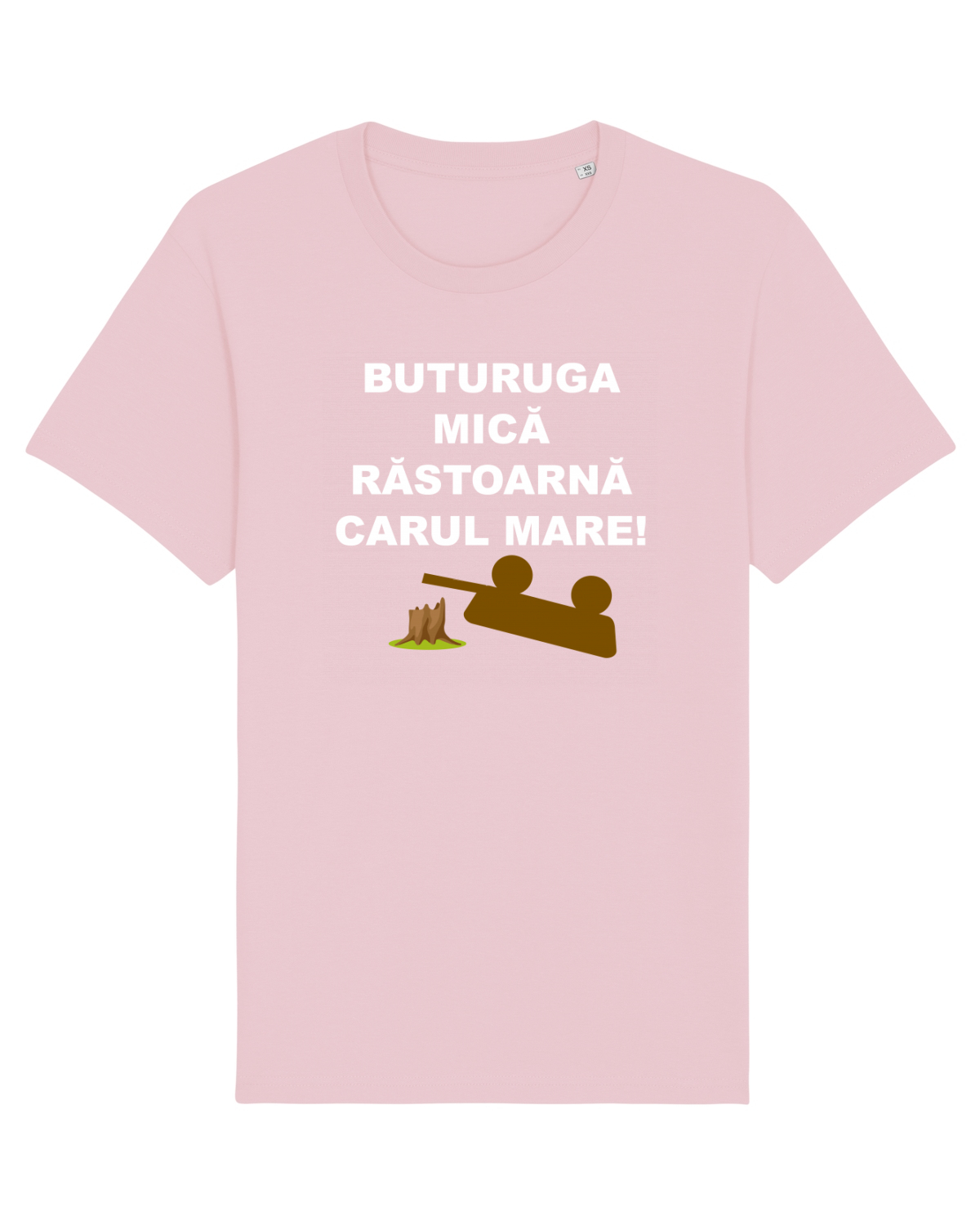 Tricou mânecă scurtă Unisex Rocker Cotton Pink
