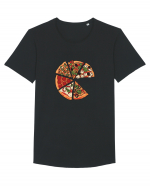 Love Pizza Tricou mânecă scurtă guler larg Bărbat Skater