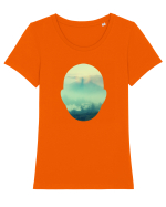 Nature In My Mind Tricou mânecă scurtă guler larg fitted Damă Expresser