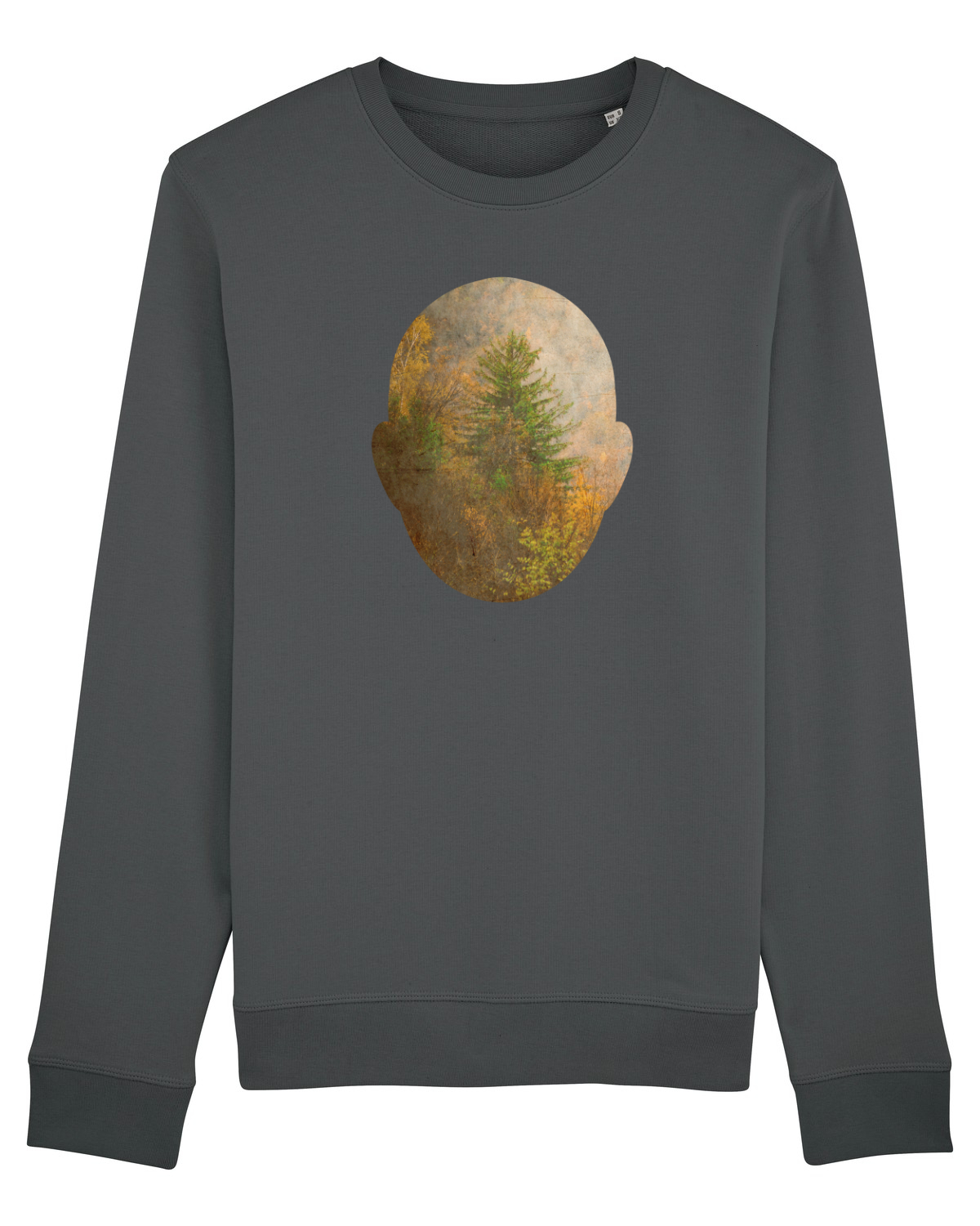 Bluză mânecă lungă Unisex Rise Anthracite