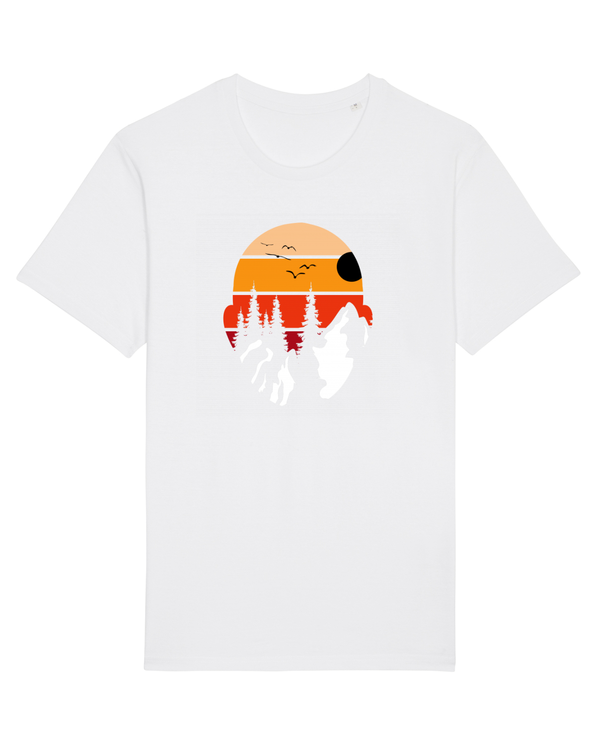 Tricou mânecă scurtă Unisex Rocker White