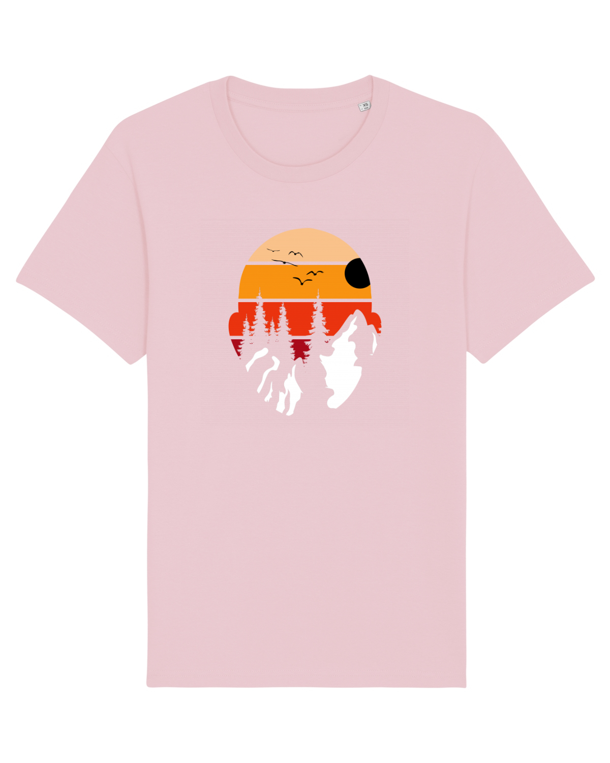 Tricou mânecă scurtă Unisex Rocker Cotton Pink