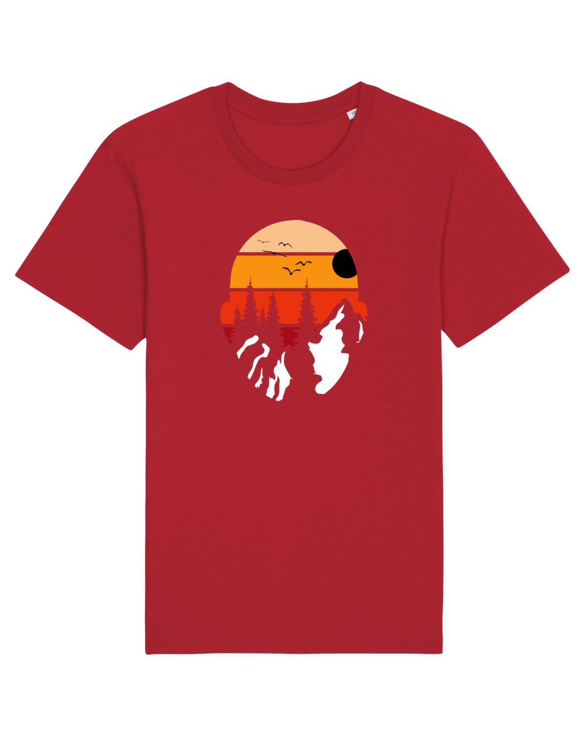 Tricou mânecă scurtă Unisex Rocker Red