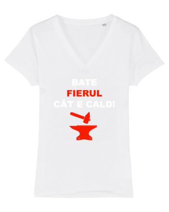 BATE FIERUL CAT E CALD White