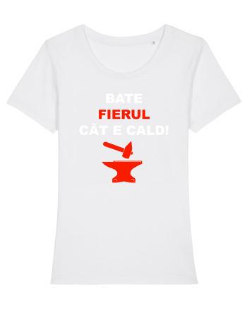 BATE FIERUL CAT E CALD White