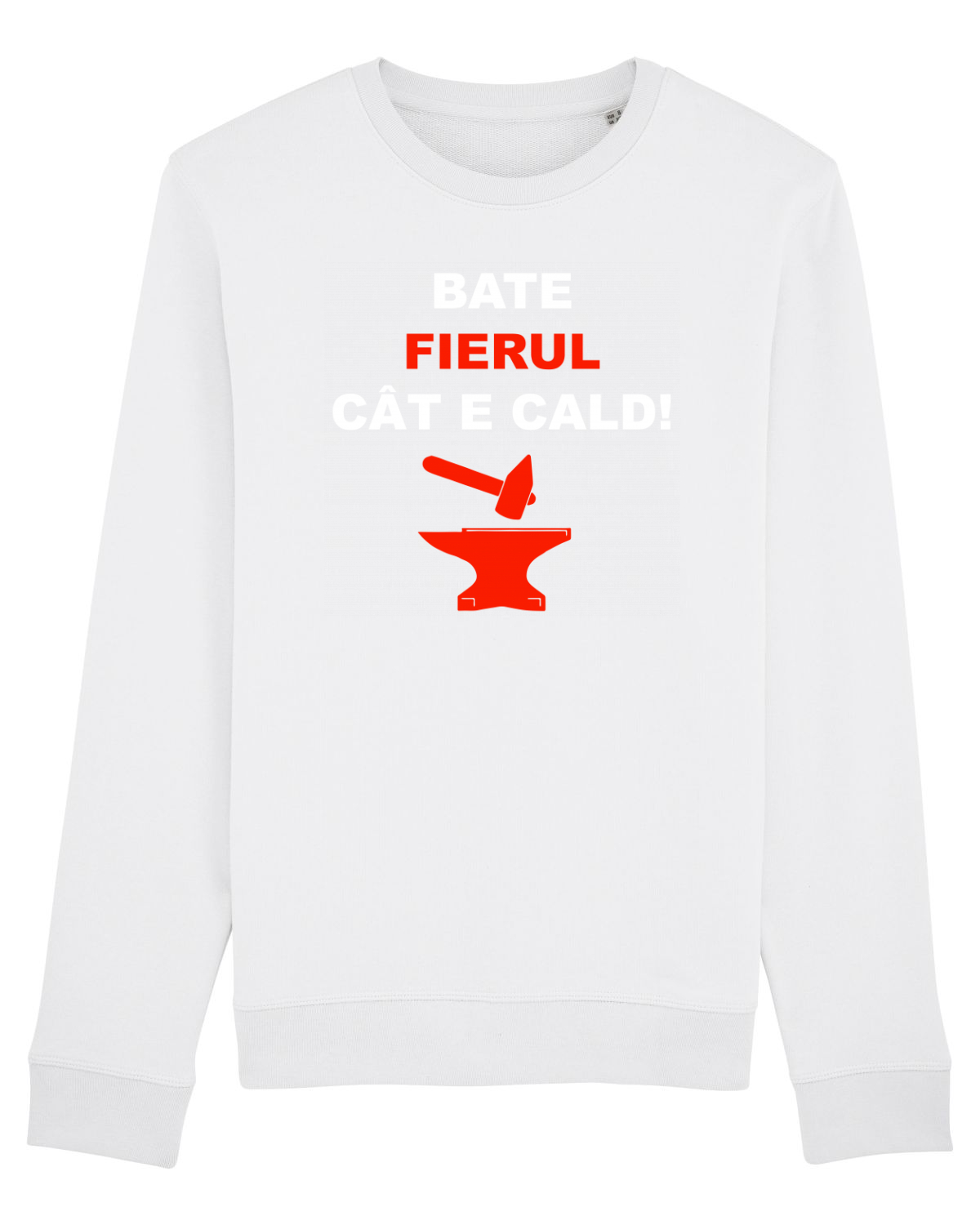 Bluză mânecă lungă Unisex Rise White