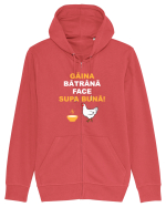 GAINA BATRANA FACE SUPA BUNA Hanorac cu fermoar Unisex Connector