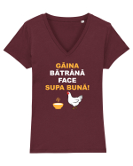 GAINA BATRANA FACE SUPA BUNA Tricou mânecă scurtă guler V Damă Evoker
