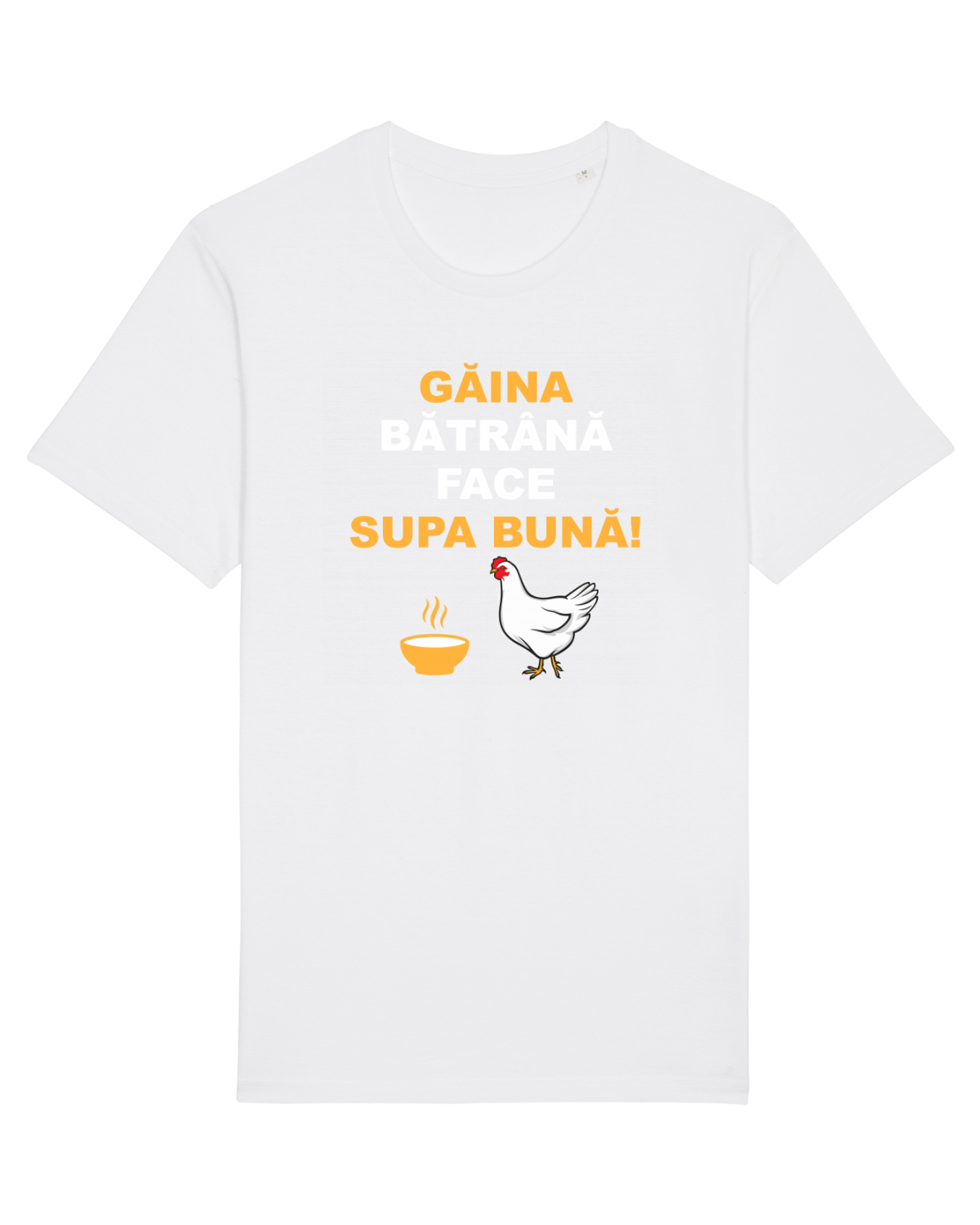 Tricou mânecă scurtă Unisex Rocker White