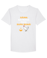 GAINA BATRANA FACE SUPA BUNA Tricou mânecă scurtă guler larg Bărbat Skater