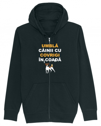 UMBLA CAINII CU COVRIGI IN COADA Black