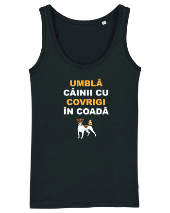 UMBLA CAINII CU COVRIGI IN COADA Black