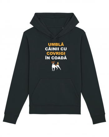 UMBLA CAINII CU COVRIGI IN COADA Black